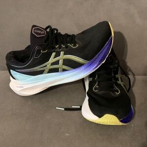 ASICS Women's Athletic Shoes - Black, Blue, and Yellow